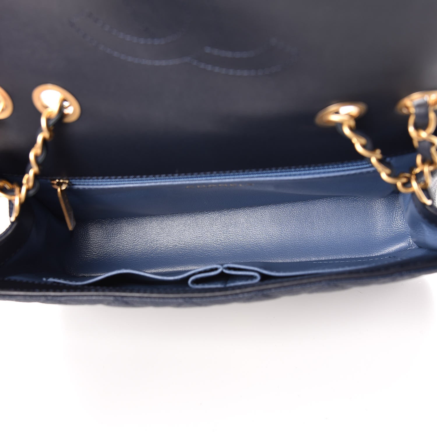 Chanel Caviar Quilted Medium CC Filigree Flap Navy Black 5 of 11