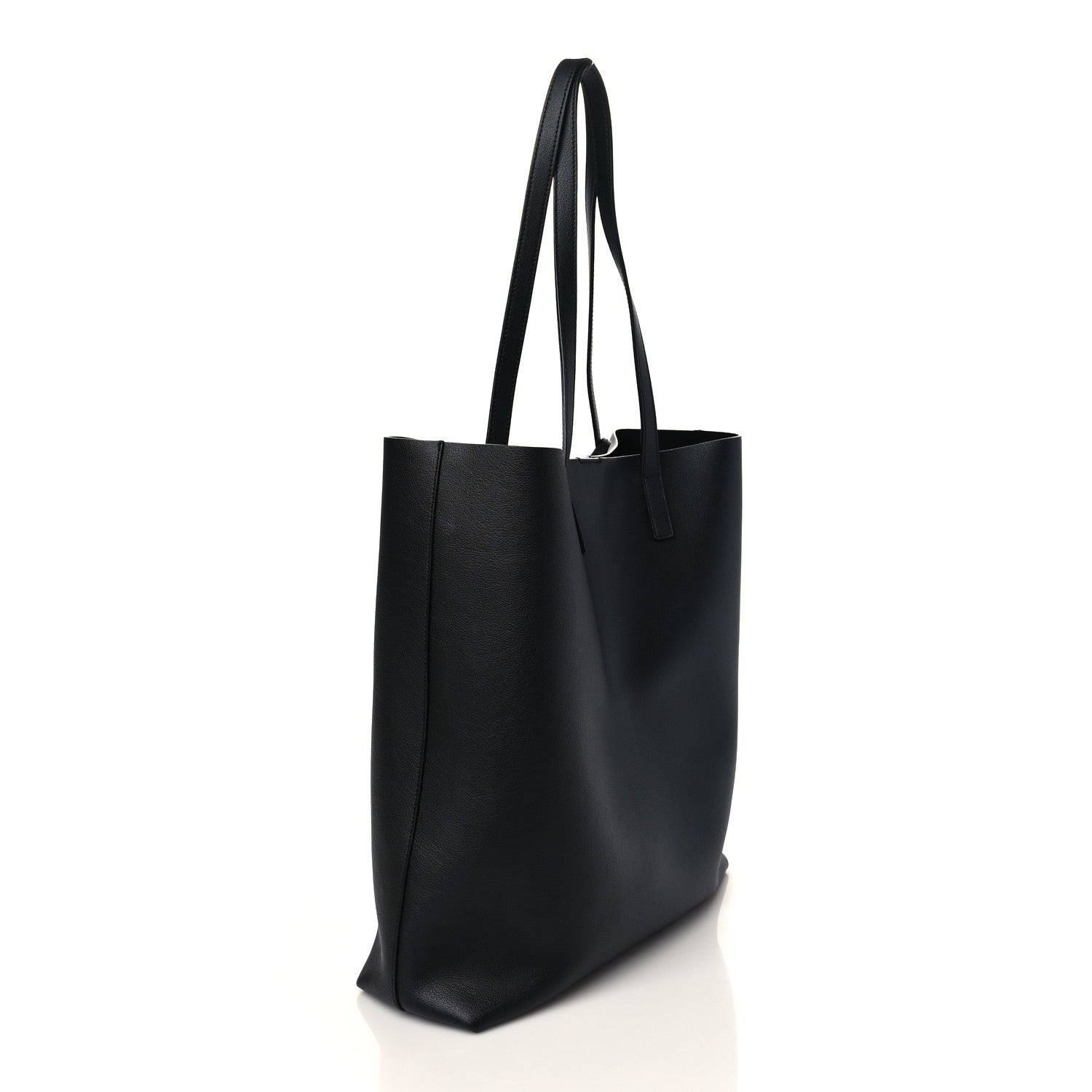 Saint Laurent Calfskin North-South Shopping Tote Black 4 of 10