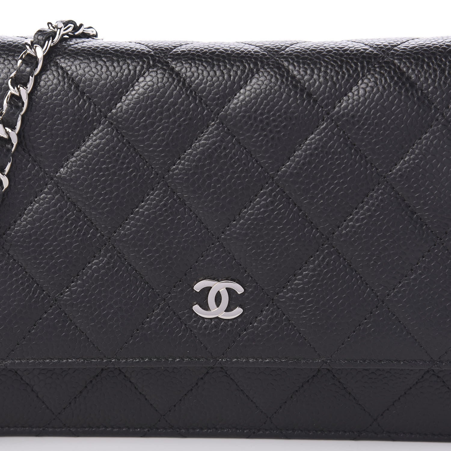 Chanel Caviar Quilted Wallet On Chain WOC Black 10 of 10