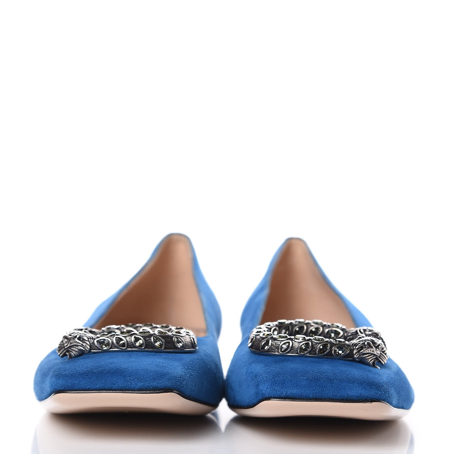 Kid Scamosciato Dionysus Ballet Flats 40 Vintage Bluette