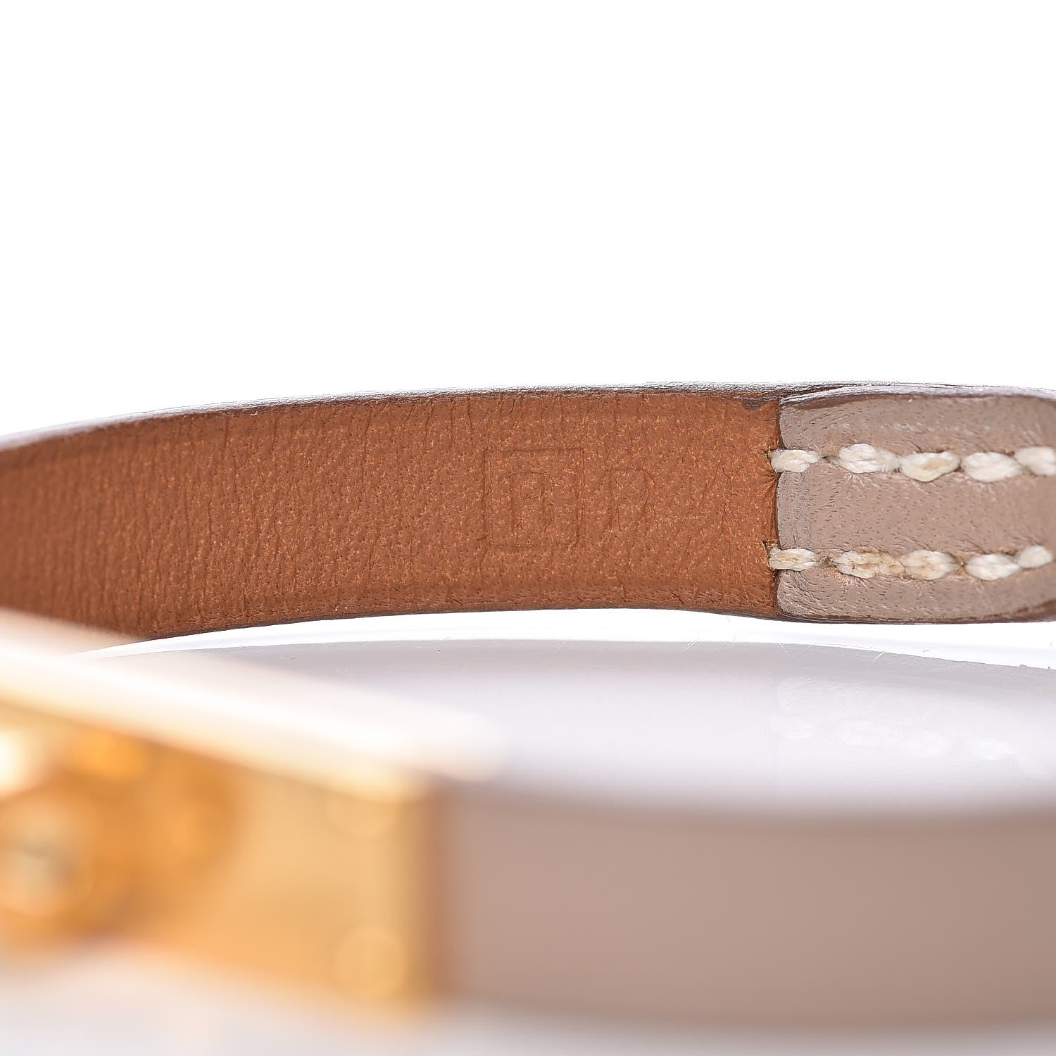 Hermes Tadelakt Micro Kelly Bracelet M Argile 6 of 6