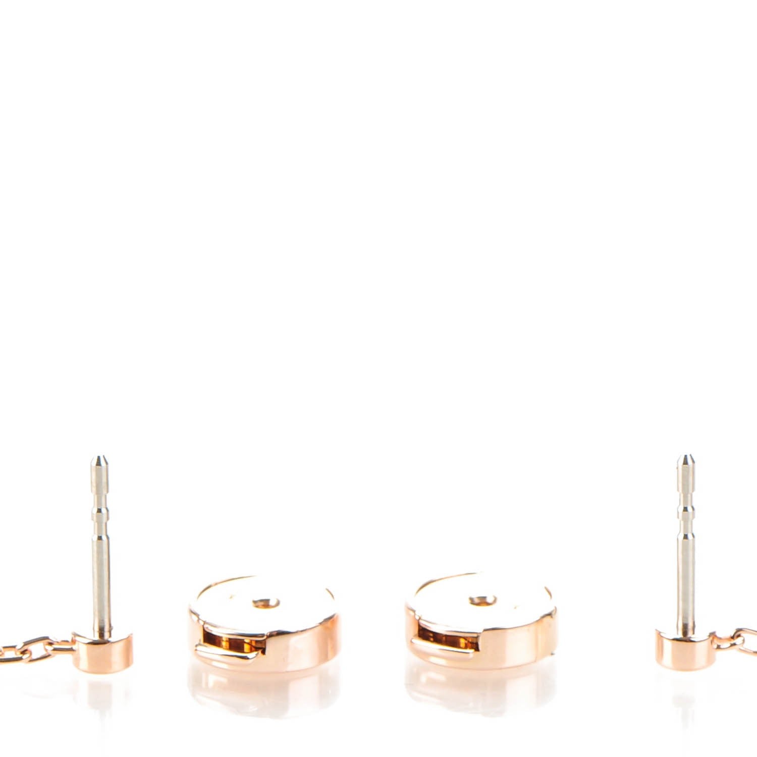 Hermes Lacquered Iliade Drop Earrings Juicy Orange 3 of 7