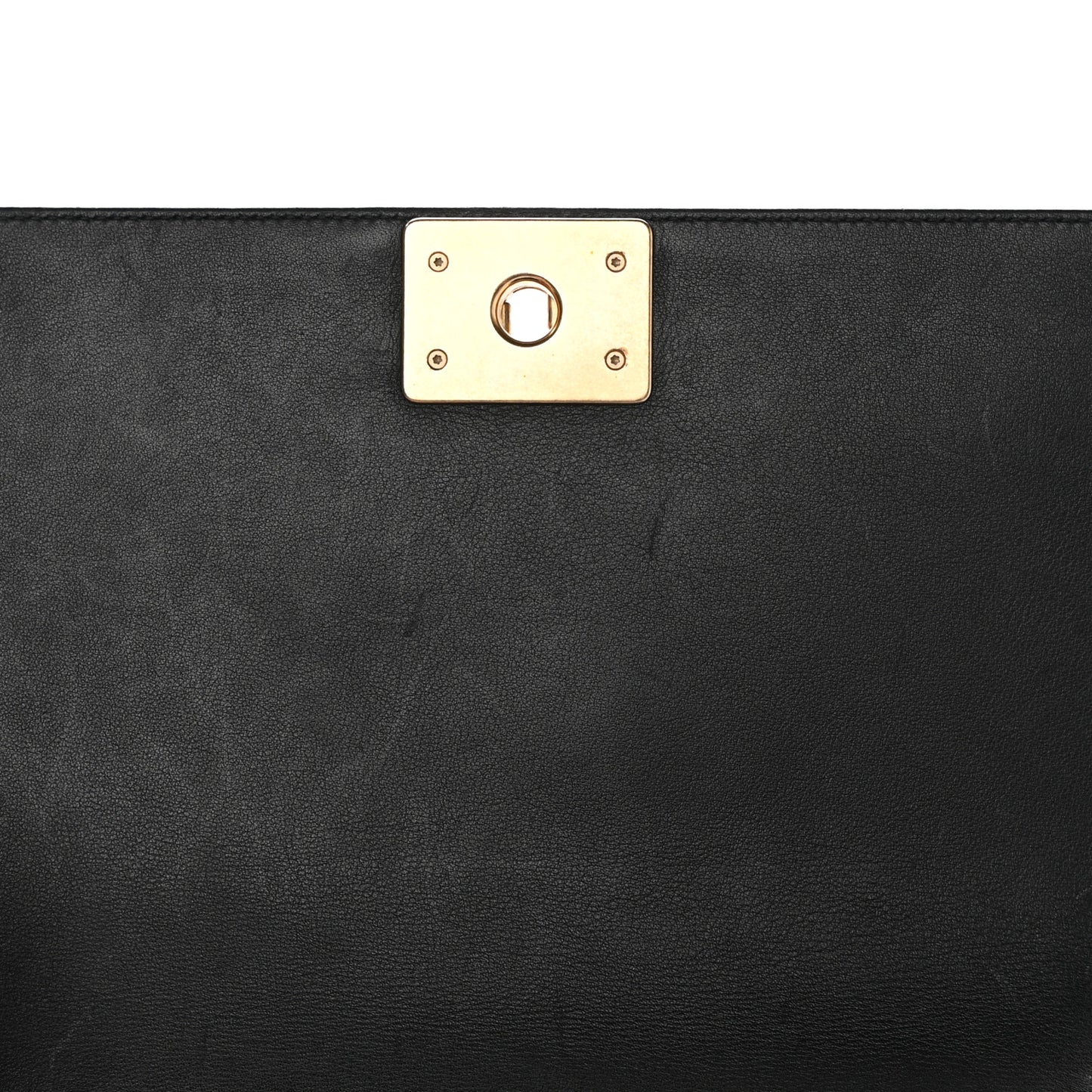 Lambskin Quilted Medium Boy Flap Black