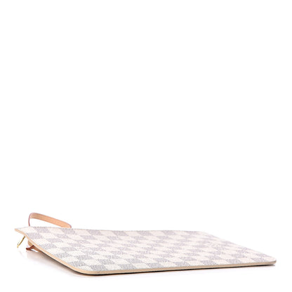 Louis Vuitton Damier Azur Neverfull MM GM Pochette Rose Ballerine 4 of 7