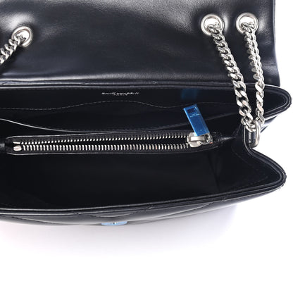 Saint Laurent Calfskin Y Quilted Monogram Small Loulou Chain Satchel Black 4 of 4