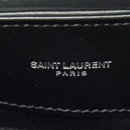 Saint Laurent Calfskin Y Quilted Monogram Medium Loulou Chain Satchel Black 9 of 11