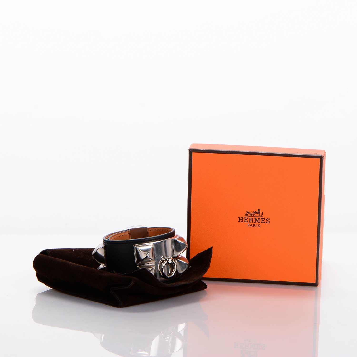 Hermes Chamonix Collier de Chien CDC Bracelet S Black 8 of 8
