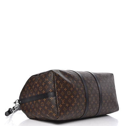 Louis Vuitton Monogram Macassar Keepall Bandouliere 55 4 of 12