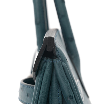 Hermes Ostrich Birkin 30 Cobalt 12 of 12