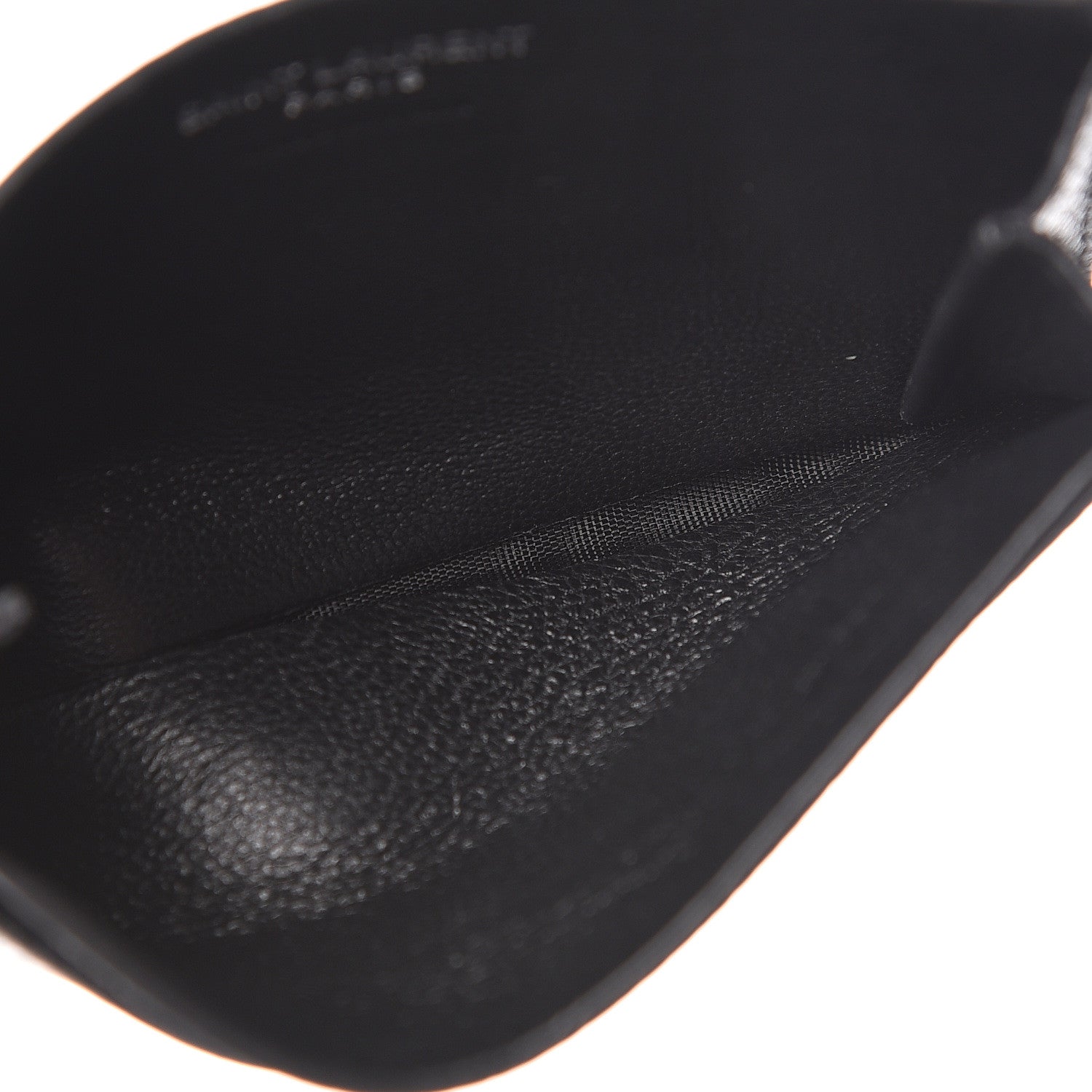 Saint Laurent Grained Calfskin Sac De Jour Souple Card Case Black 5 of 7