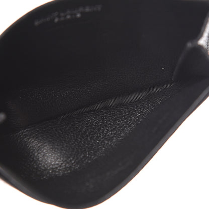 Saint Laurent Grained Calfskin Sac De Jour Souple Card Case Black 5 of 7