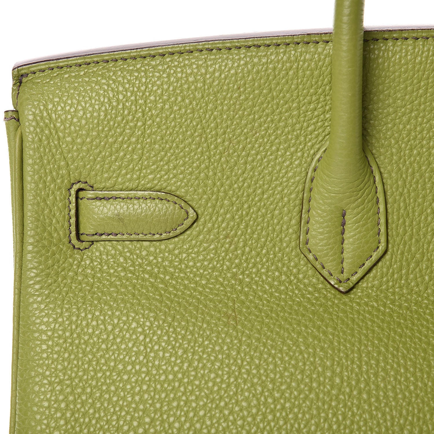 Hermes Togo Birkin 35 Vert Anis 8 of 53