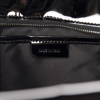 Burberry Patent Quilted Large Manor Tote Black 9 of 11