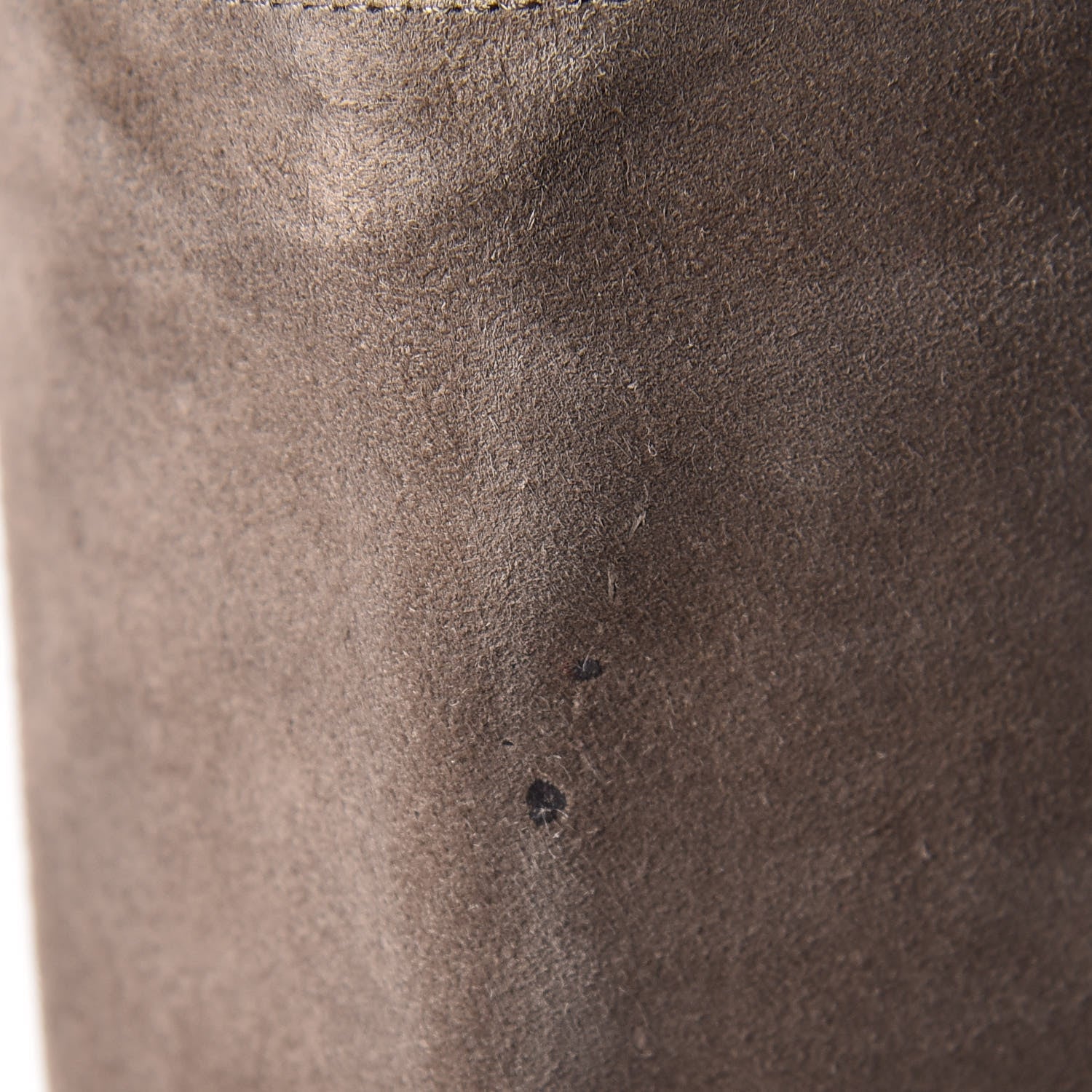 Christian Louboutin Veau Velours Fifi Botta 100 Knee Boots 38.5 Cendre 6 of 9