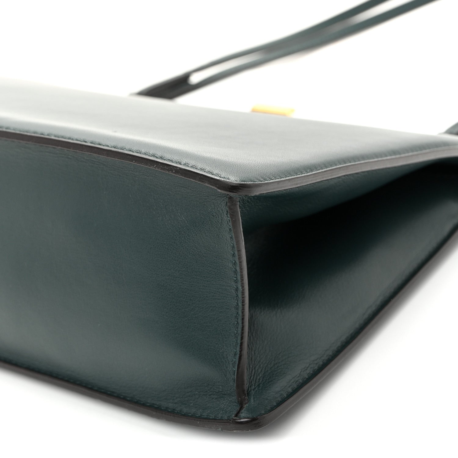Celine Smooth Calfskin Medium Clasp Shoulder Bag Forest 10 of 10
