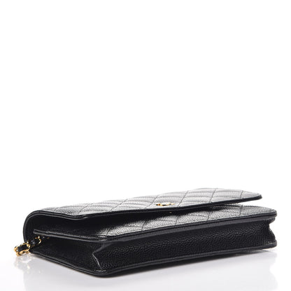 Chanel Caviar Quilted Wallet On Chain WOC Black 4 of 9