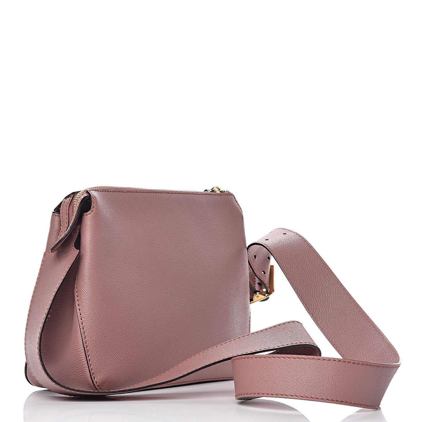 Soft Grain Calfskin Small Helmsley Crossbody Mauve Pink