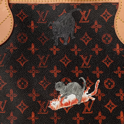Louis Vuitton Catogram Neverfull MM Marron 9 of 14