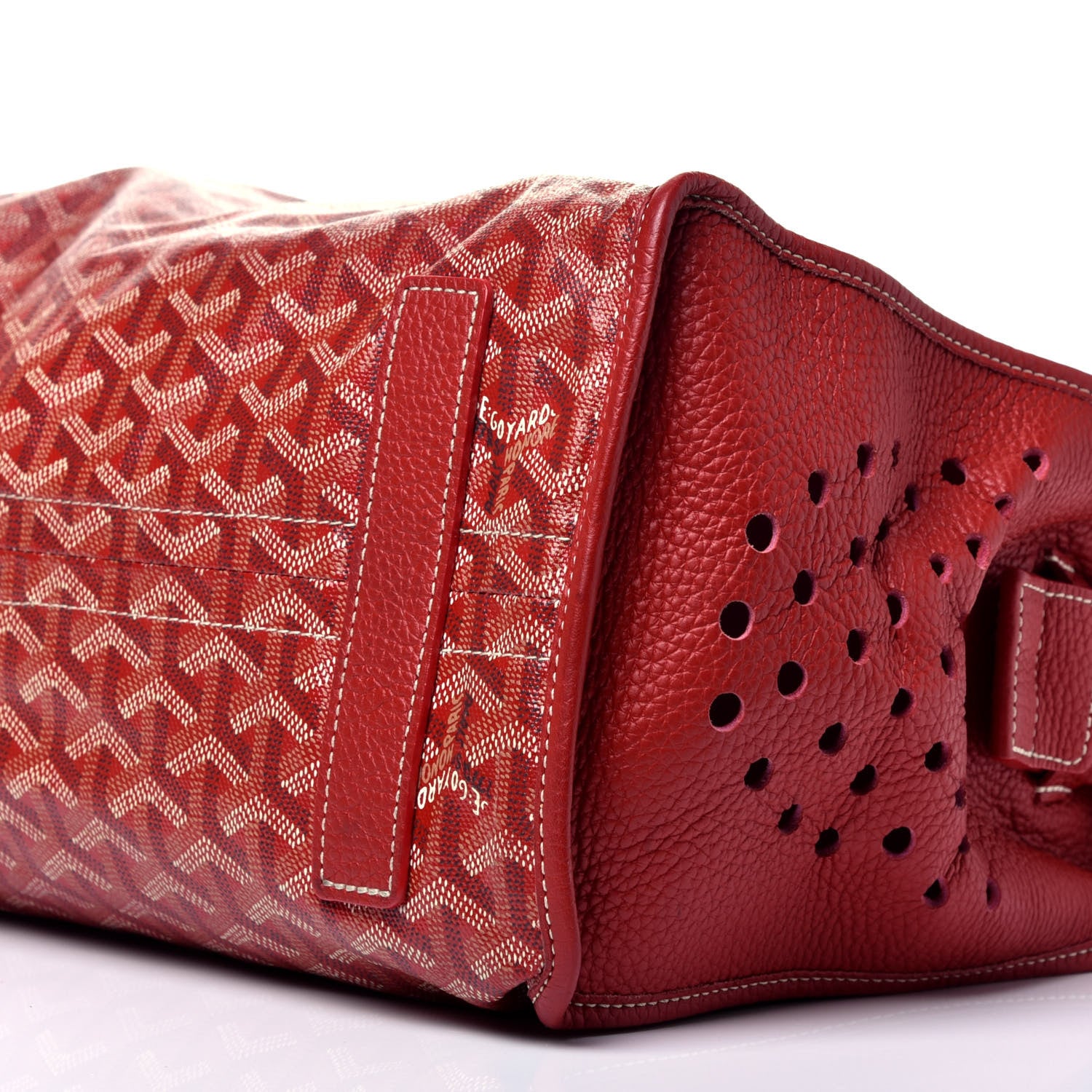 Goyard Goyardine Sac Hardy Pet Carrier PM Red 8 of 8