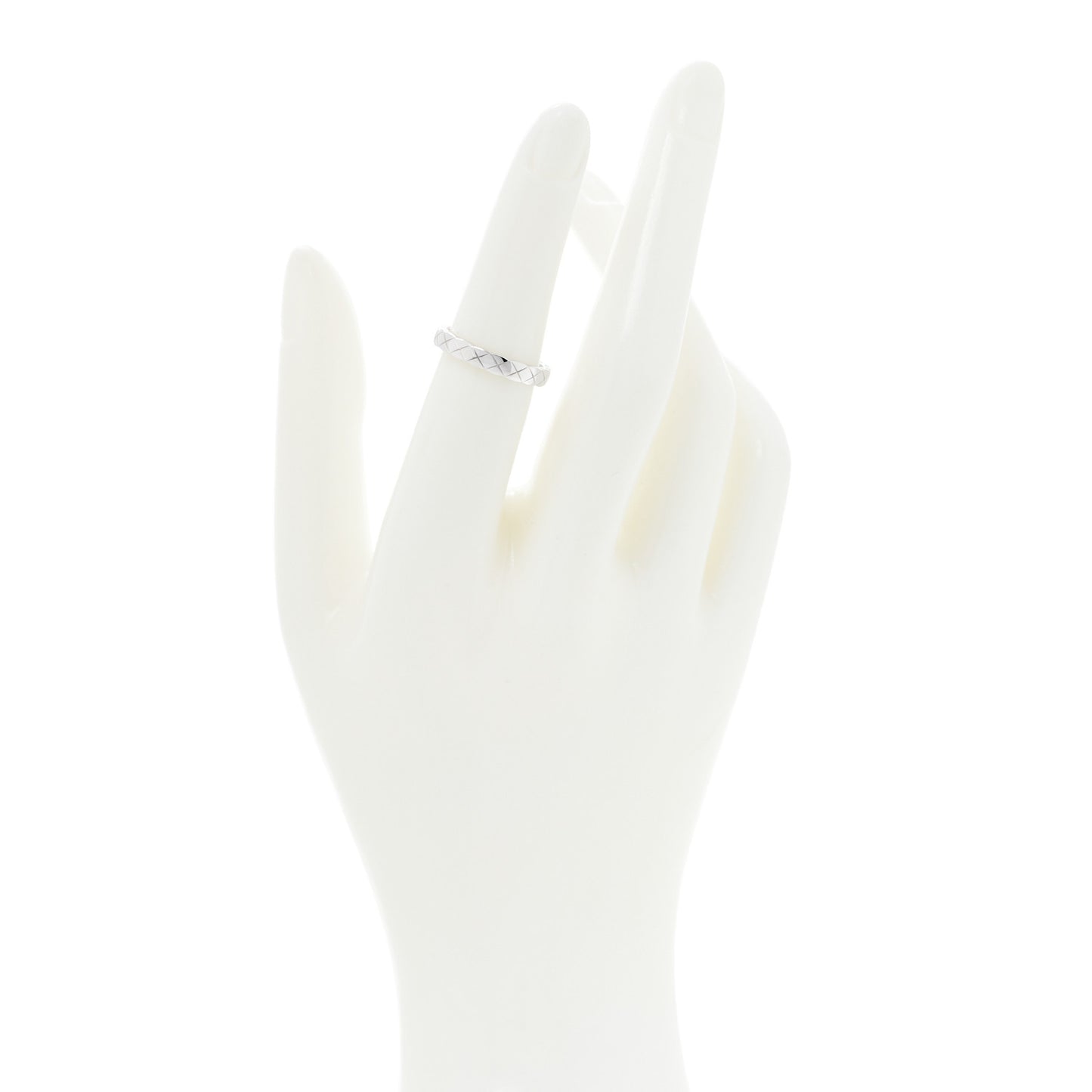 18K White Gold Mini Coco Crush Ring 52 6