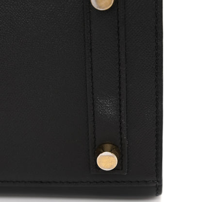 Hermes Madame Calfskin Birkin Sellier 25 Black 12 of 15