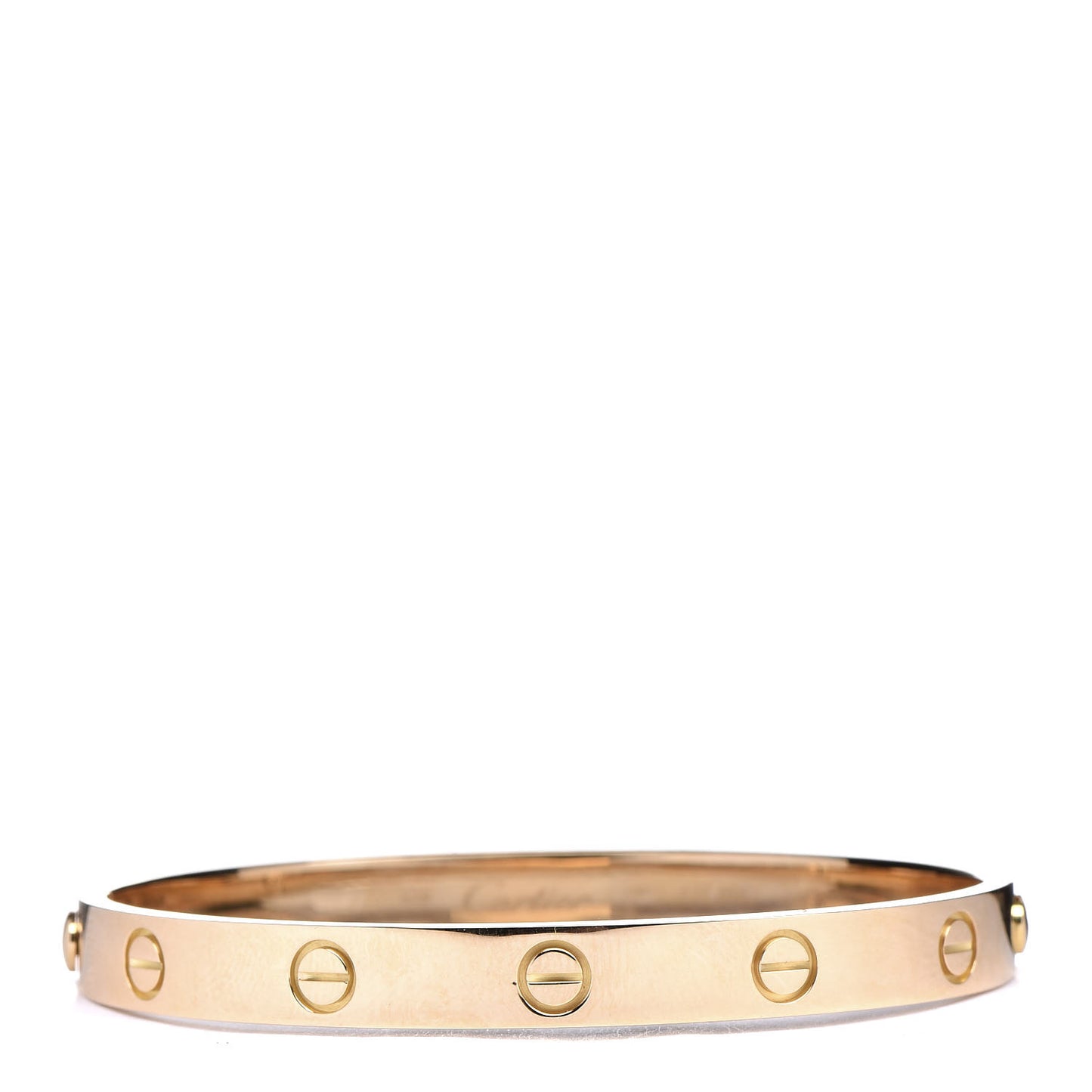 18K Yellow Gold LOVE Bracelet 17
