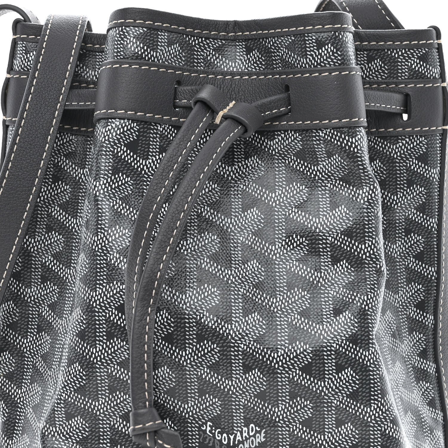 Goyard Goyardine Petit Flot Bucket Bag PM Grey 6 of 8