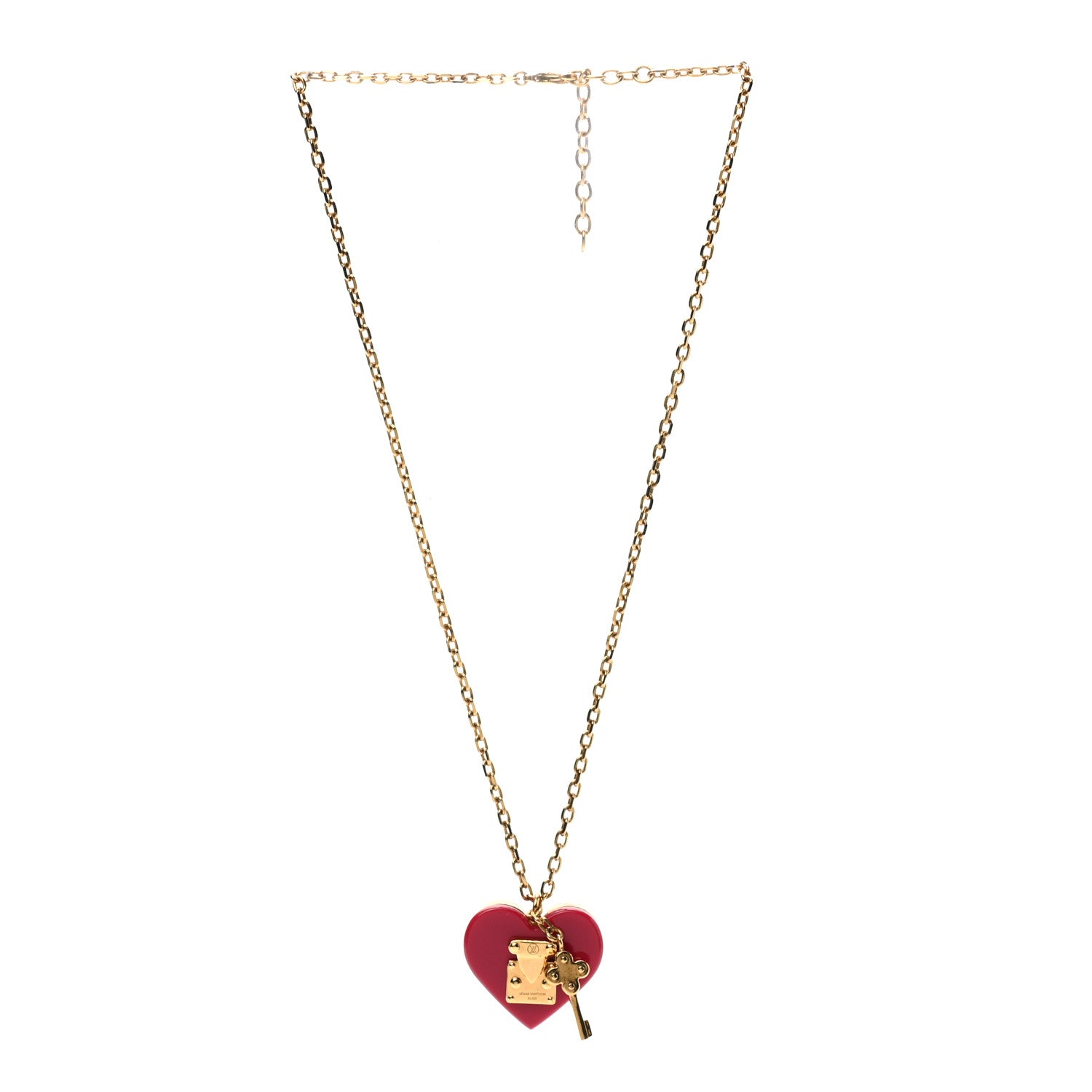 Louis Vuitton Lock Me Heart Necklace Pomme D'Amour 3 of 6