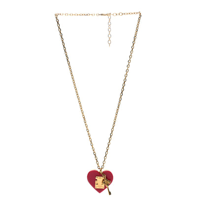 Louis Vuitton Lock Me Heart Necklace Pomme D'Amour 3 of 6