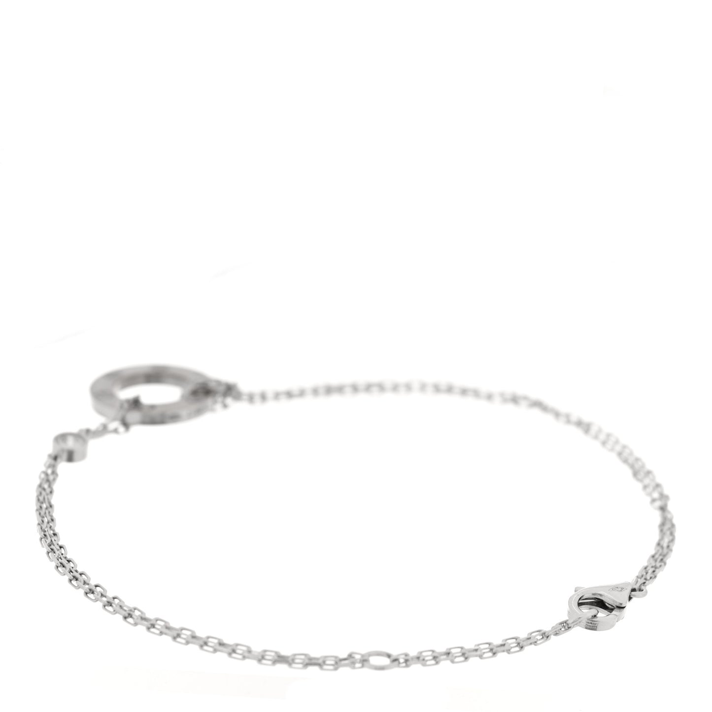 18K White Gold Diamond LOVE Bracelet