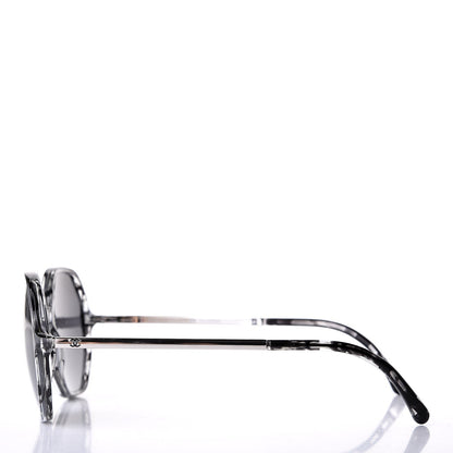 Chanel CC Polarized Oversized Sunglasses 5345 Black Grey 3 of 9