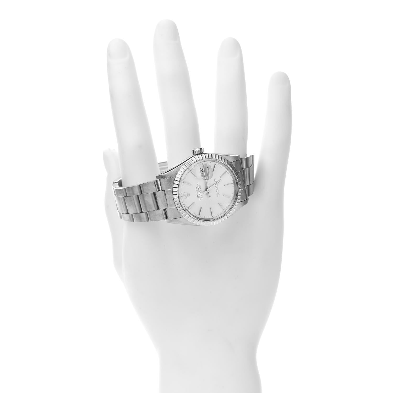Rolex Stainless Steel 36mm Oyster Perpetual Datejust Watch Silver 16030 2 of 7