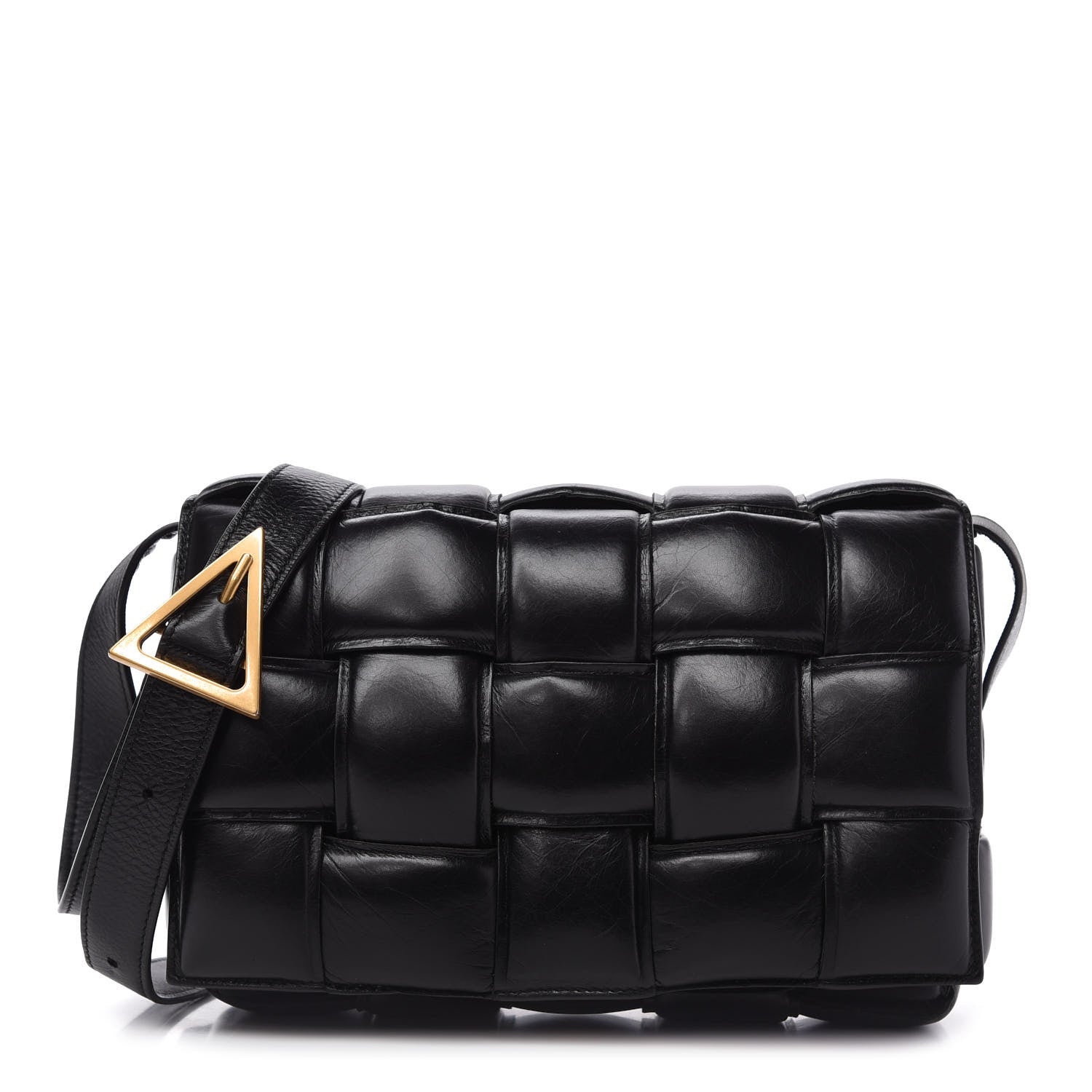 Bottega Veneta Nappa Maxi Intreccio Padded Cassette Crossbody Bag Black 1 of 8