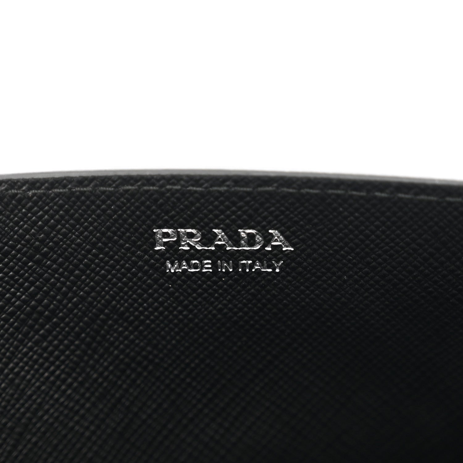 Prada Saffiano Envelope Wristlet Crossbody Wallet Black 7 of 9