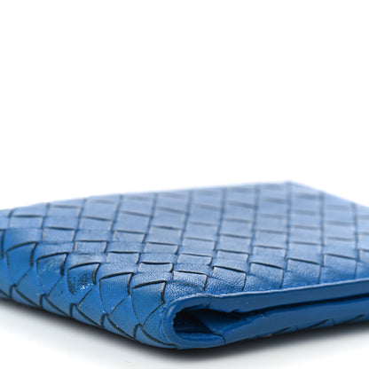Bottega Veneta Nappa Intrecciato Bi-Fold Wallet Blue 8 of 19