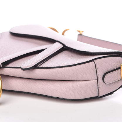 Christian Dior Grained Calfskin Mini Saddle Bag Light Pink 6 of 9