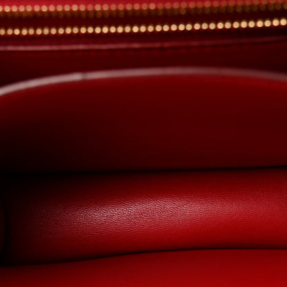 Celine Smooth Calfskin Small Classic Box Flap Bag Red 5 of 11