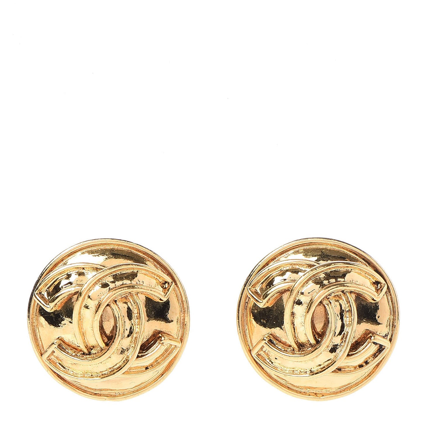 CC Clip On Earrings Gold