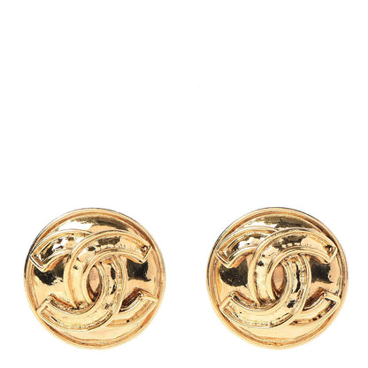 Chanel CC Clip On Earrings Gold 1 of 4