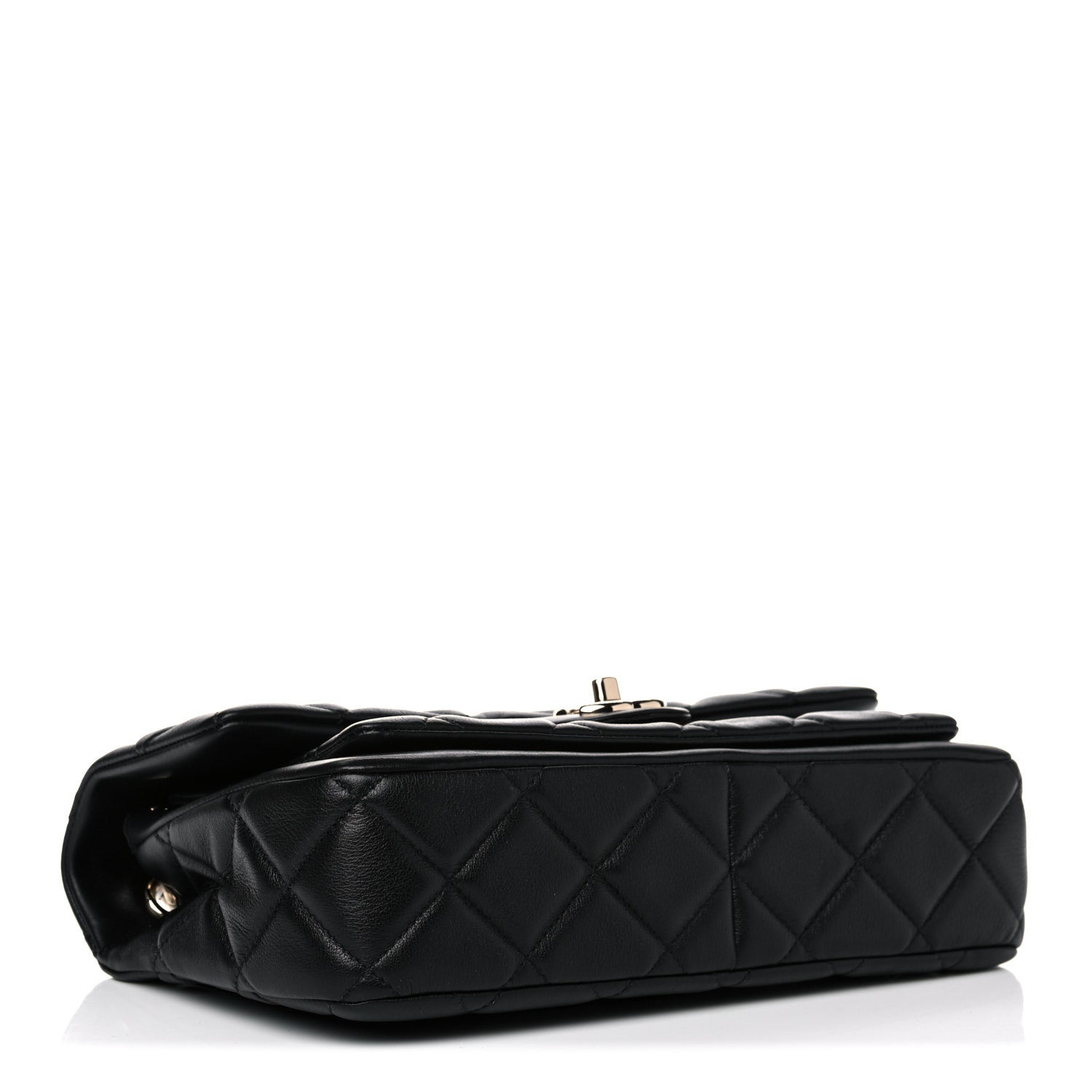 Chanel Calfskin Quilted Large Pocket Chic Flap Bag Black 4 of 14
