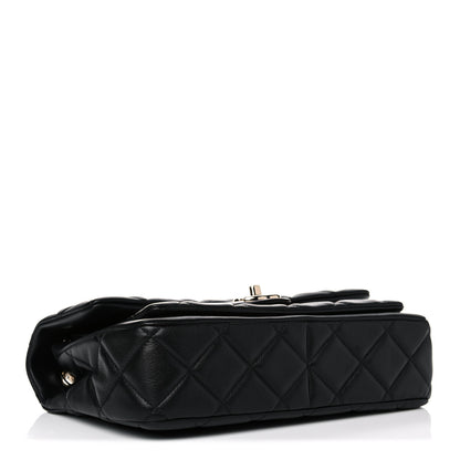Chanel Calfskin Quilted Large Pocket Chic Flap Bag Black 4 of 14