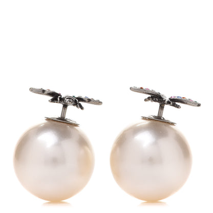 Christian Dior Pearl Bee Star Mise En Dior Tribal Earrings 1 of 5