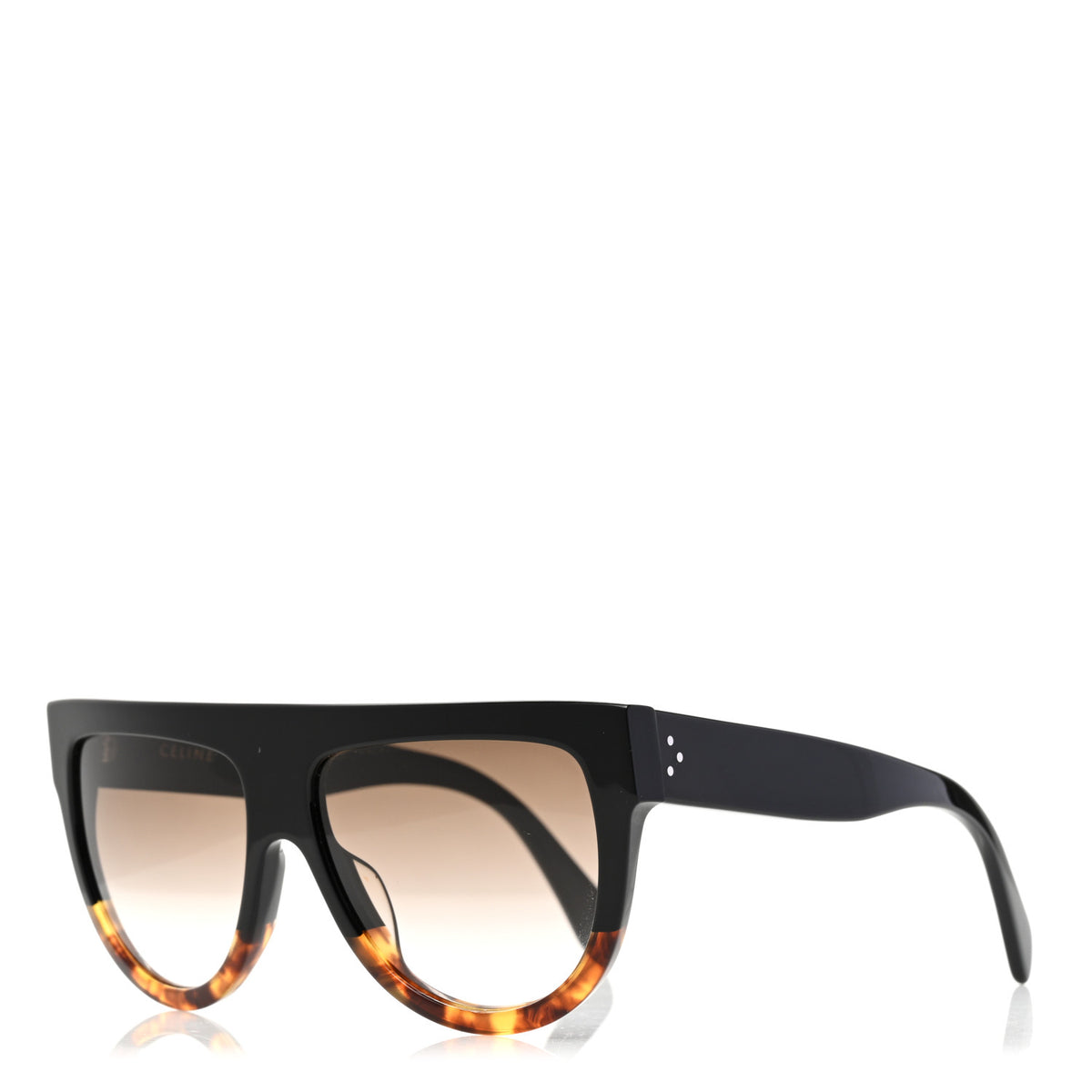 Celine Shadow Sunglasses CL 41026/S Black Havana 1 of 6