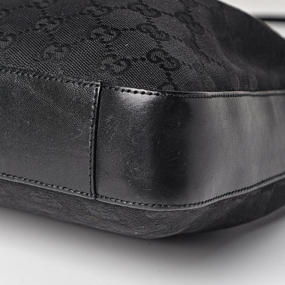 Gucci Monogram GG Small Clasp Hobo Black 9 of 10