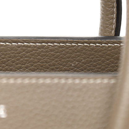 Celine Drummed Calfskin Micro Luggage Souris 12 of 12