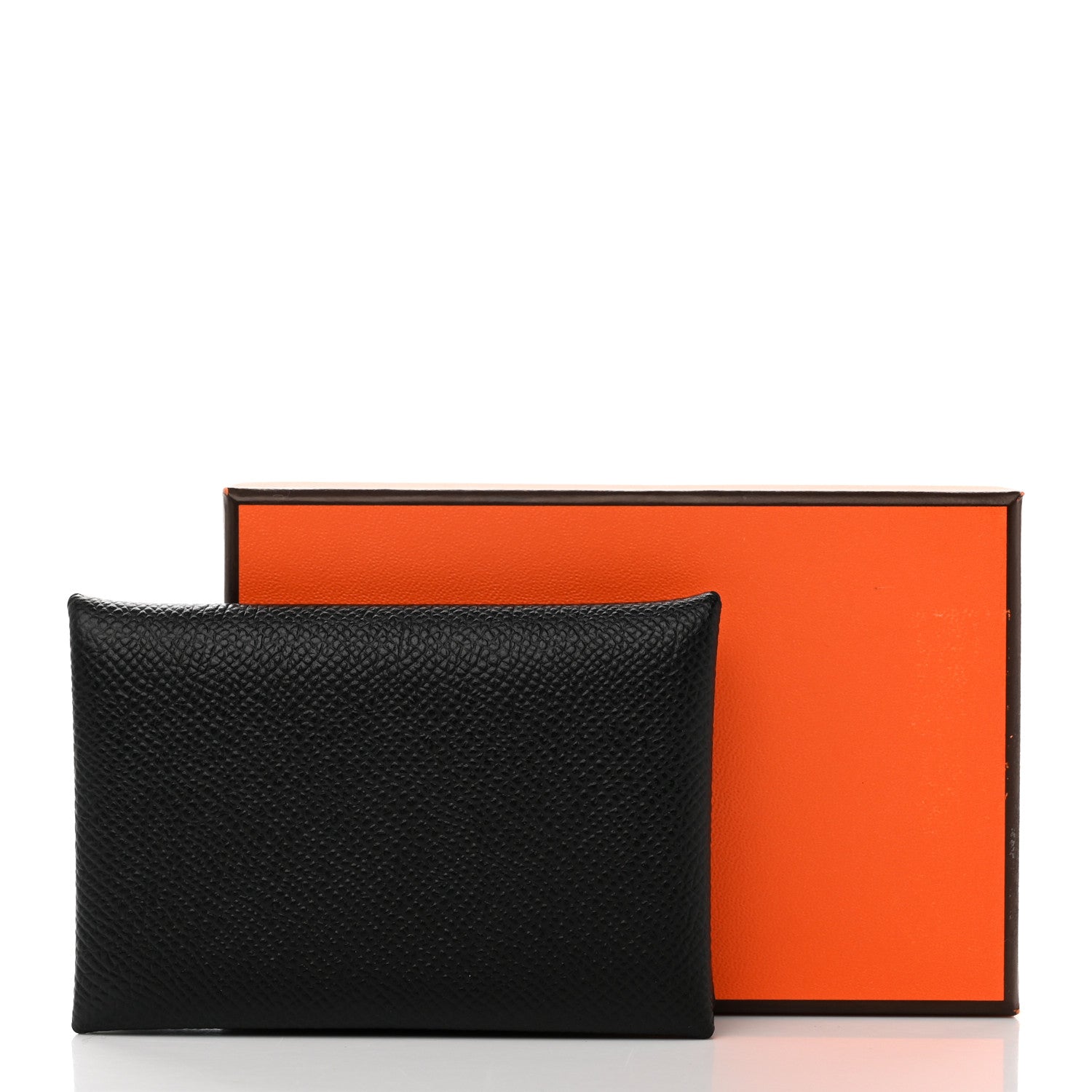 Hermes Epsom Calvi Card Case Black 7 of 7