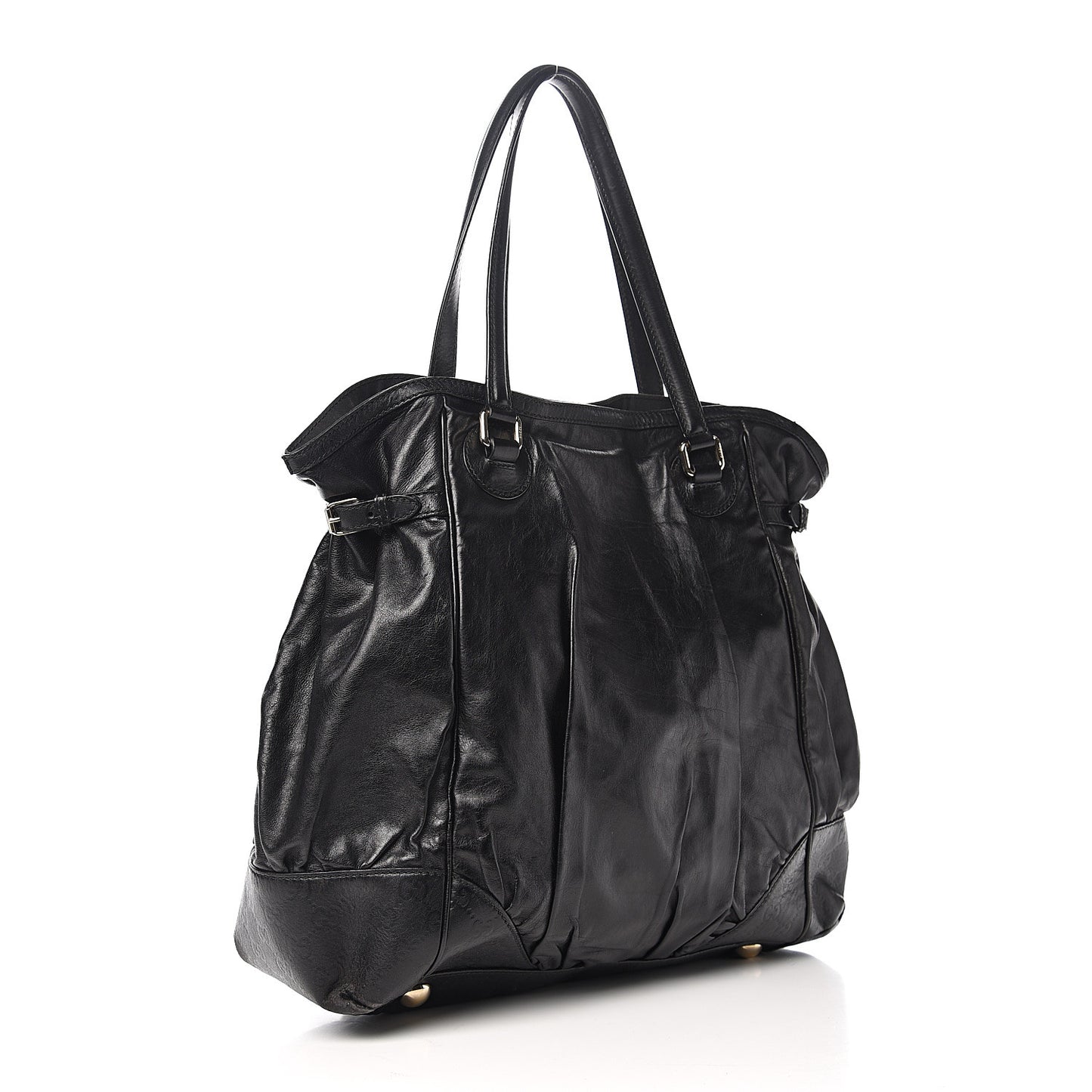 Calfskin Guccissima Full Moon Tote Black