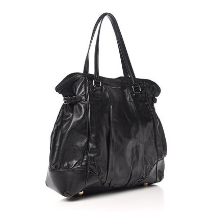 Gucci Calfskin Guccissima Full Moon Tote Black 2 of 11