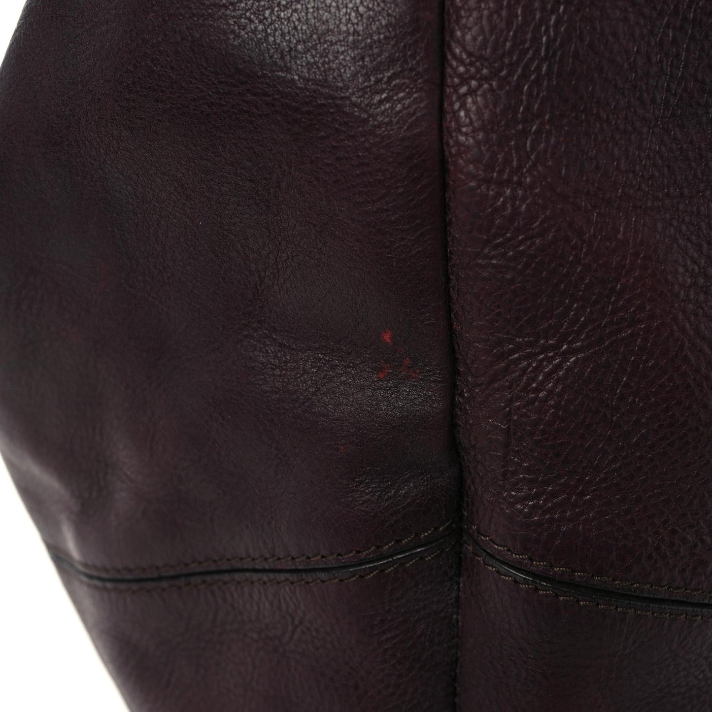 Calfskin Hobo Burgundy