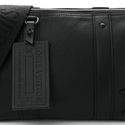 Louis Vuitton Grained Calfskin Aerogram City Keepall Black 7 of 12